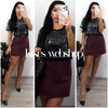 Kép 1/3 - Rena velúr skort
