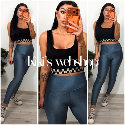 Away crop top fekete