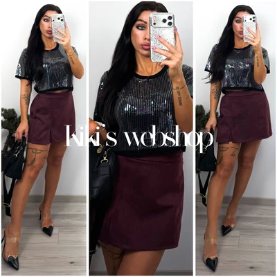 Rena velúr skort