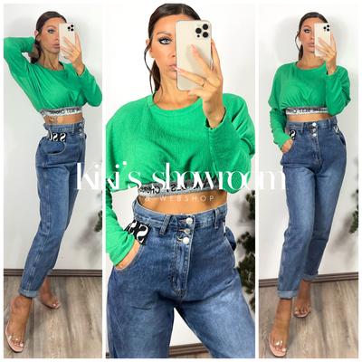 Mara crop top zöld