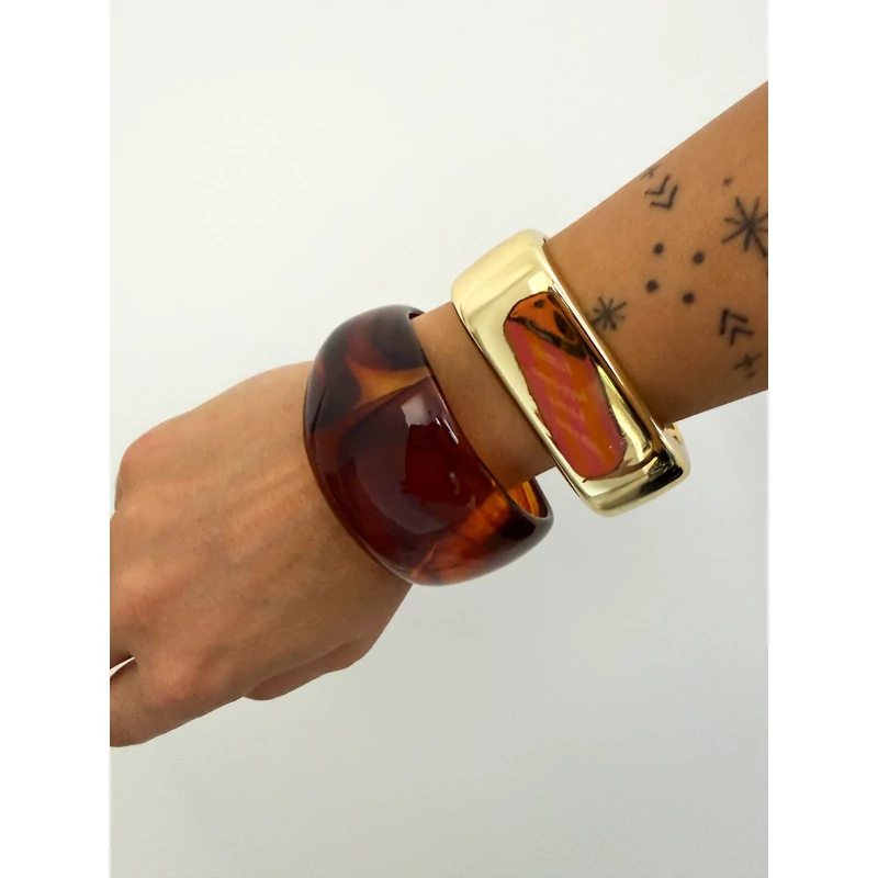 Aby karkötő barna