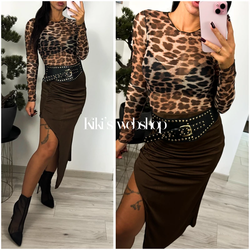 Azza hálós body leo